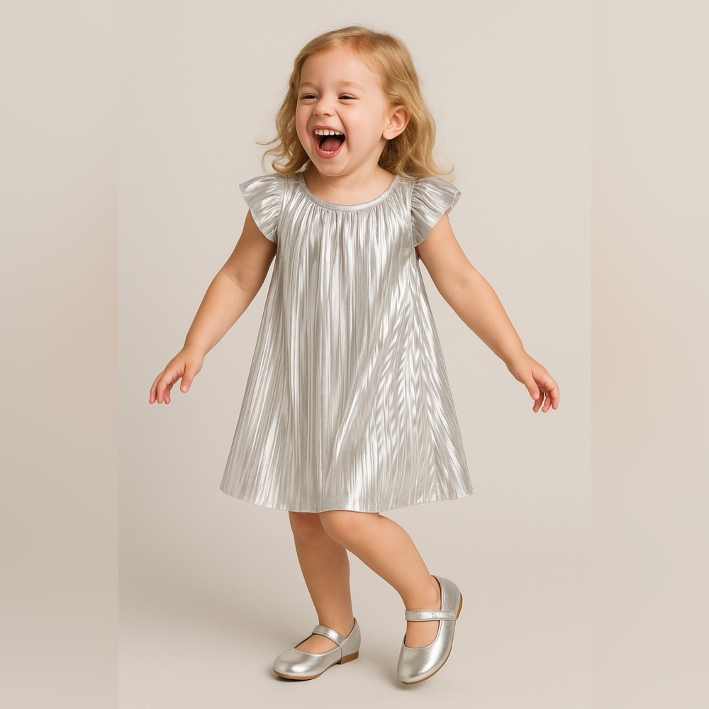 NWT Carter’s Metallic Toddler Dress 4T